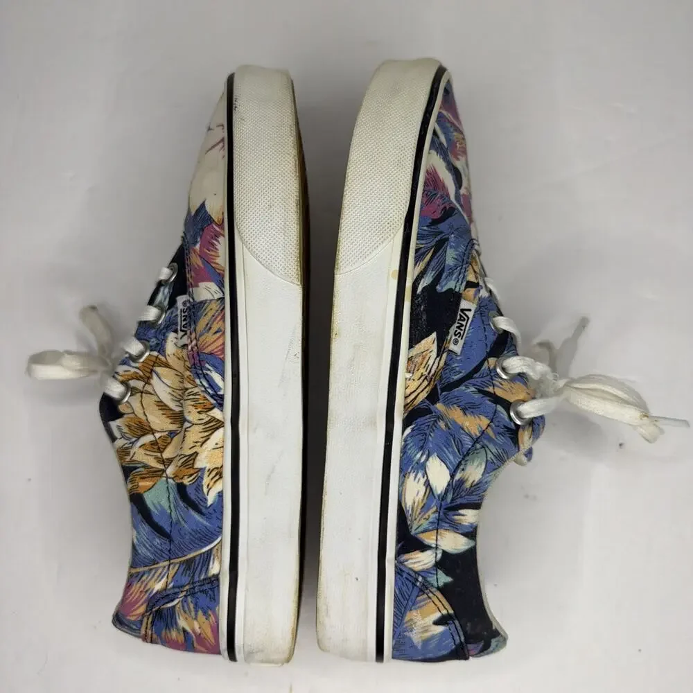 Vans Low Sneakers Women’s 7 Tropical Flower Skateboard Floral Shoes